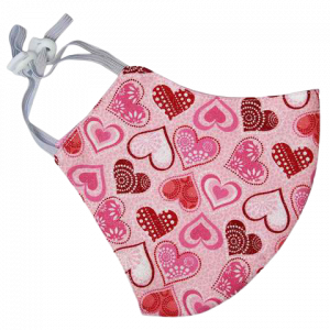 Heart Print Face Mask (Cruelty-Free Valentine's Day)