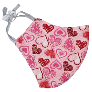 Heart Print Face Mask (Cruelty-Free Valentine's Day)