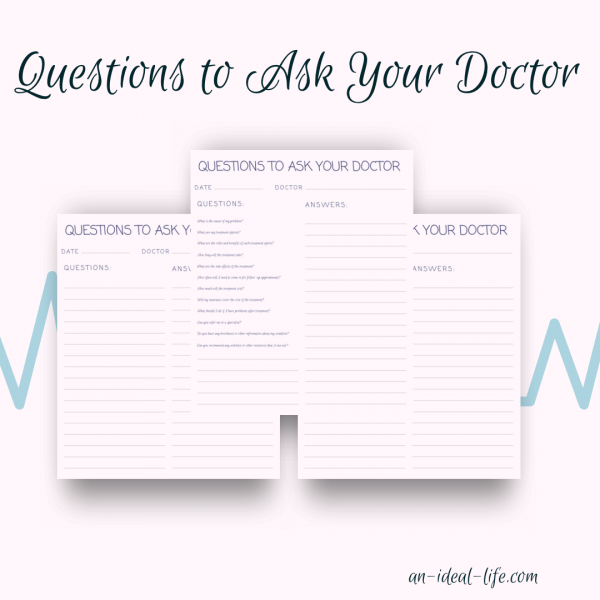 Questions to Ask Your Doctor Appointment Printable