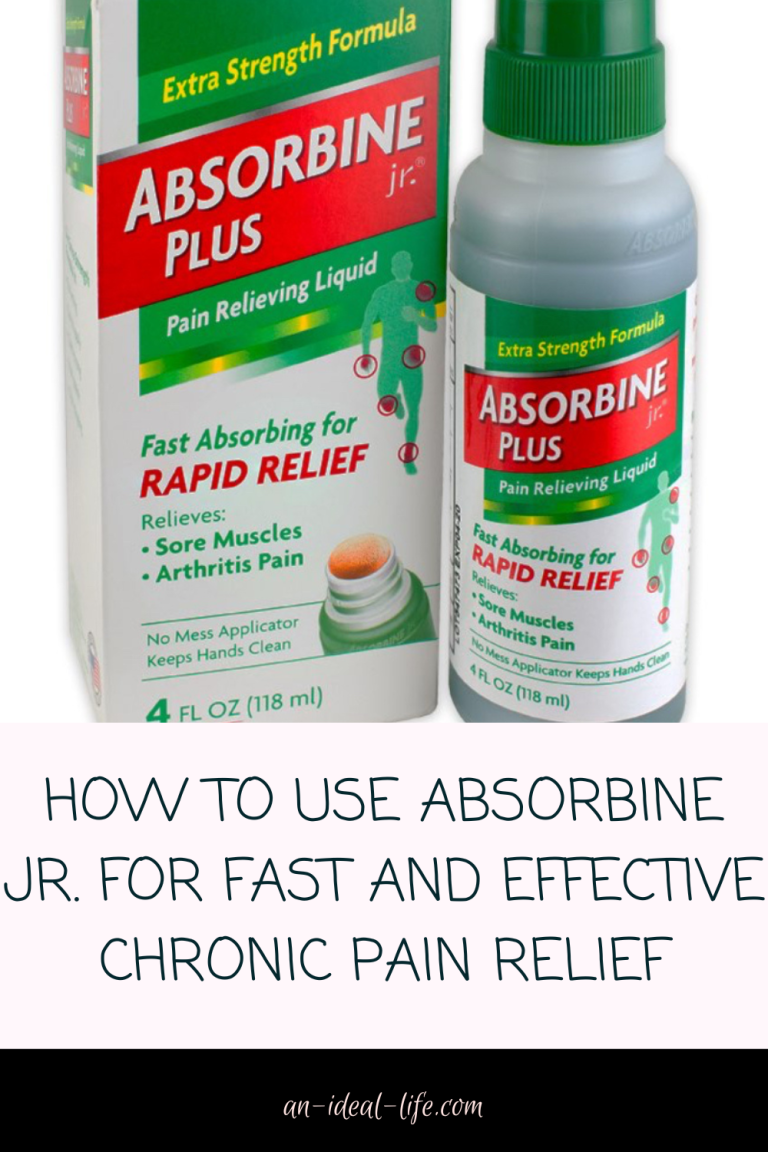 How to Use Absorbine Jr. for Fast and Effective Chronic Pain Relief