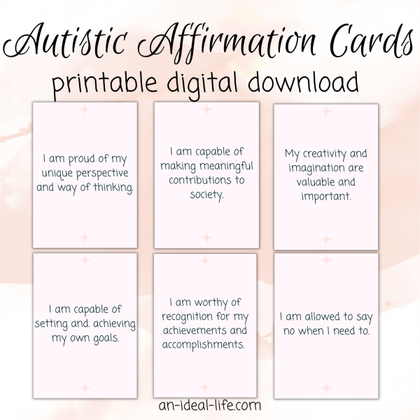 Autistic Affirmation Cards