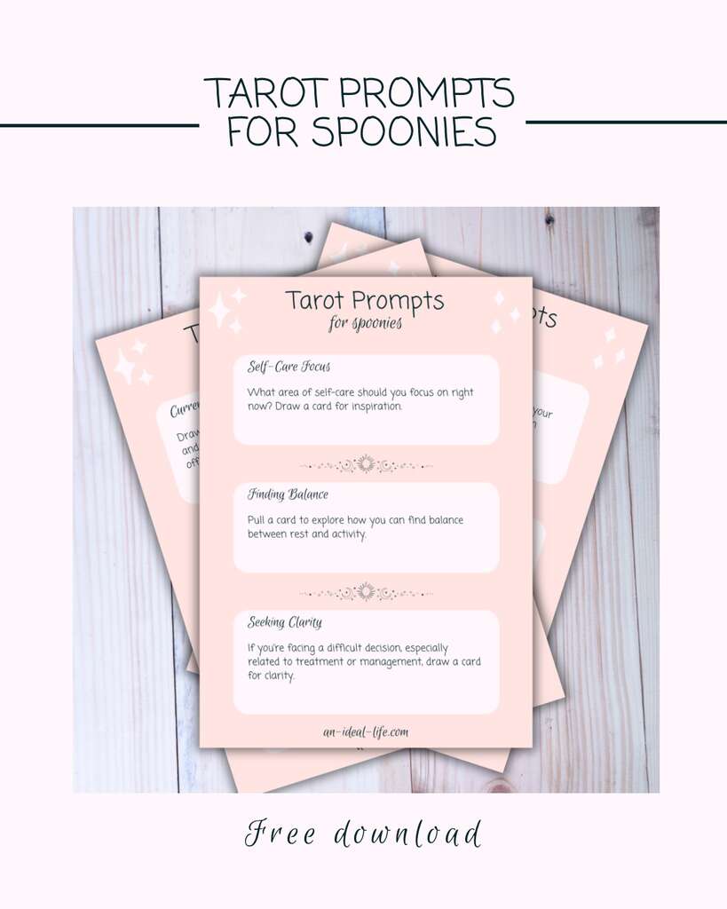 Tarot Prompts for Spoonies