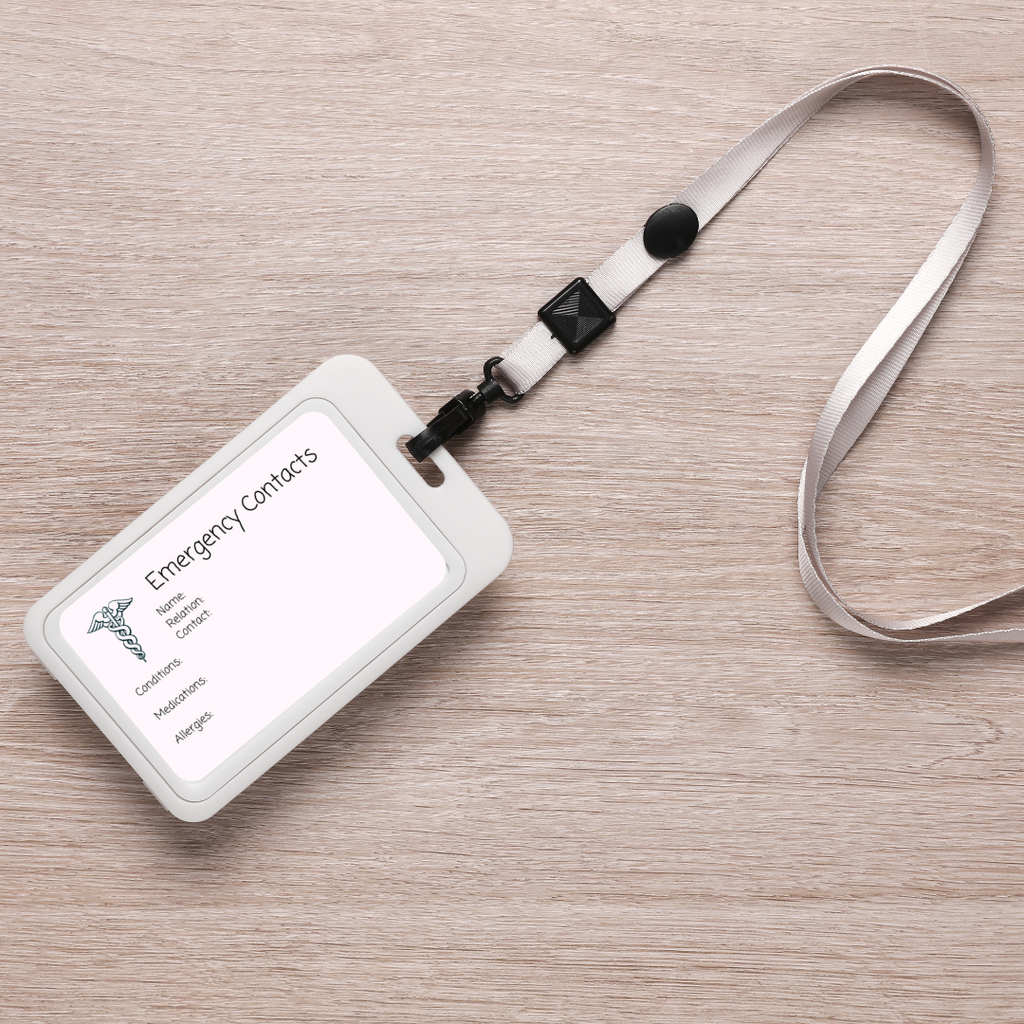 Printable Medical Condition Cards - Emergency