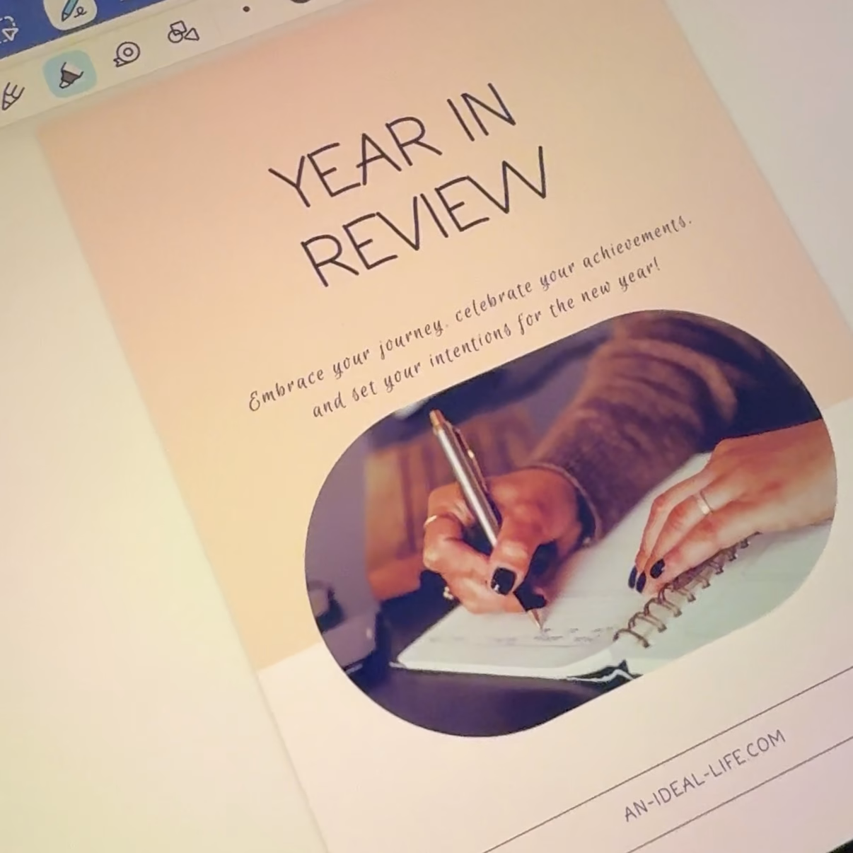 Year in Review Workbook