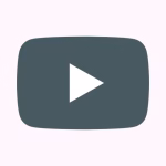 YouTube logo – A dark rounded rectangle with a white play button (triangle) in the center.
